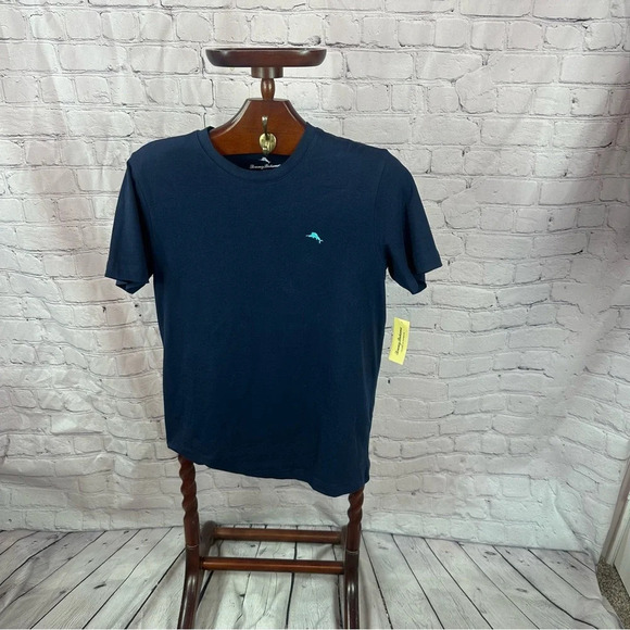 tommy bahama NWT crew neck navy island sleepwear top small - Picture 1 of 5